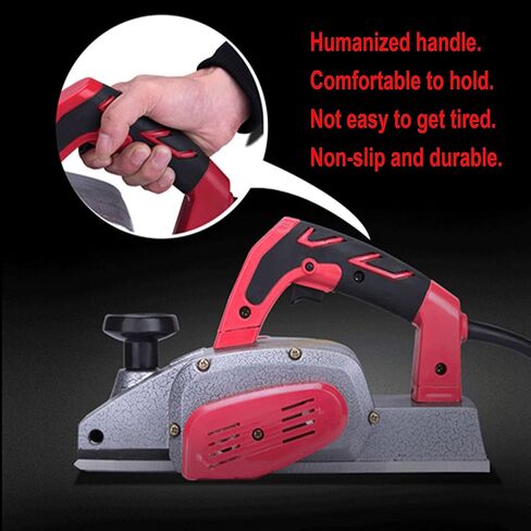 جهاز تخطيط النجارة الكهربائي من TECHTONGDA، جهاز تخطيط يدوي محمول، جهاز تخطيط الخشب اليدوي الدقيق، أدوات تخطيط الباب الناعم، آلة تخطيط الأرضية المسطحة للأثاث المنزلي 220 فولت in Kuwait