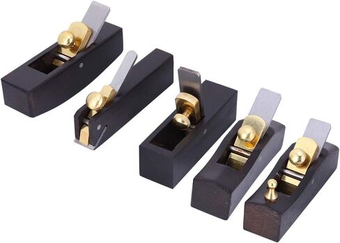 Mini Wood Planer Hand Tool,5PCs Mini Wood Planer Hand Tools Carpentry Accessory Ebony Surface Multifunction for DIY Crafts in Saudi Arabia