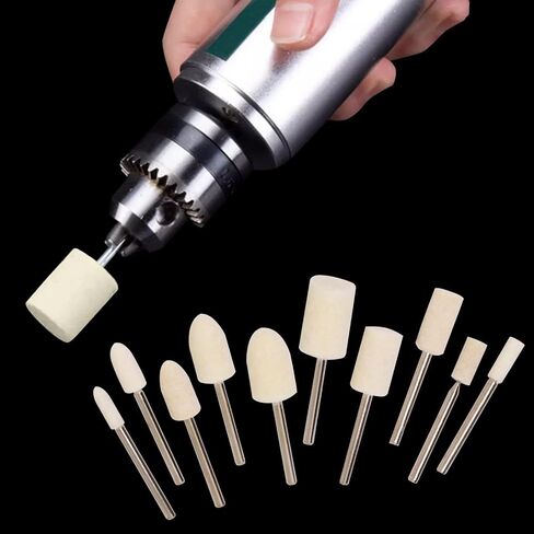 SWZHAI 100 Pcs Polishing Wheel for Dremel Polishing Kit, Wool Felt Polishing Pads Polishing Buffing Wheel for Dremel Rotary Tools with 1/8" Shank in Saudi Arabia