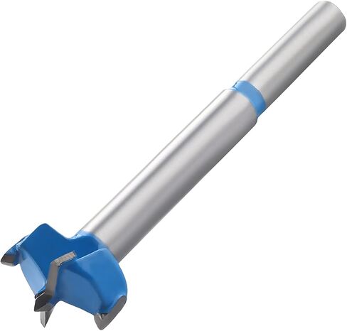 Utoolmart Forstner Drill Bits, 18mm Cemented Carbide Wood Cutter Tool, Round Shank Woodworking Hole Saw Cutter, 80mm Length Woodworking Hole Boring Bit, Blue in Kuwait