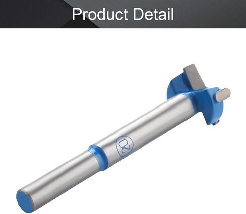 Utoolmart Forstner Drill Bits, 18mm Cemented Carbide Wood Cutter Tool, Round Shank Woodworking Hole Saw Cutter, 80mm Length Woodworking Hole Boring Bit, Blue in Kuwait