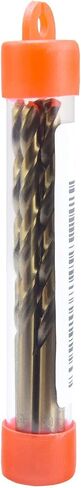 MAXTOOL No.20 5pcs Identical Jobber Length Drills Dia 0.161" HSS M35 Cobalt Twist Drill Bits Wire Gauge Numbered Golden Straight Drills; JBN35G10R20P5 in Saudi Arabia