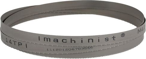 Imachinist S891224 M42 89 بوصة × 1/2 بوصة × 0.025 بوصة شفرات منشار حزامي معدنية ناعمة ثنائية المعدن (24TPI) in Kuwait