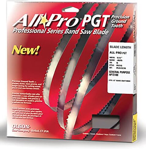 Olson Saw APG73889 AllPro PGT Band 4-TPI Hook Saw Blade, 3/8 by .025 by 89-1/2-Inch in Kuwait