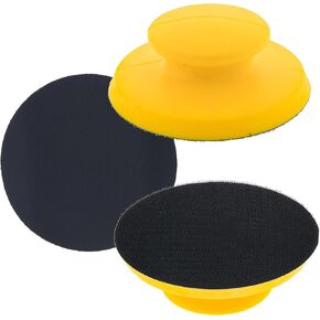 Dura-Gold Pro Series 5" Round-Shaped Hand Sanding Block Pad for Hook & Loop and PSA 5" DA Sanding Discs, 2 Pack - PSA Sandpaper Conversion Adapter Pad - Automotive Car Sand Wood Woodworking Furniture in Kuwait