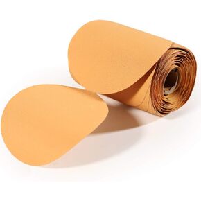 SPEEDWOX 100 Pcs 600 Grit Sandpaper Roll 6 inch Round Sanding Discs Adhesive Back PSA Sticky Back No Hole Stick and Sand Sandpaper for Wood, Auto Body Repair, Marine, Paint, Metal and Plastics