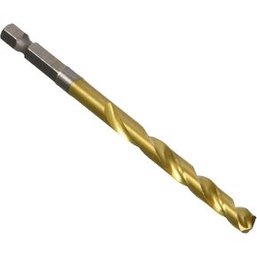 Milwaukee Electric Tool 48-89-4614 Twist Impact Drill Bit, 17/64" Diameter x 4-1/4" L, 2-1/2", 1/4" Hex Shank, 135 Degree, Titanium in Saudi Arabia