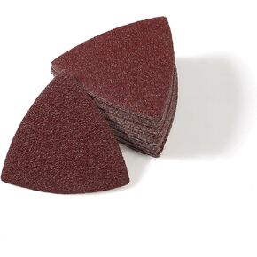 LEONTOOL 30 Pcs 3-1/8 Inch (80mm) Triangular Hook & Loop Oscillating Multitool Sanding Pads Triangle Sanding Pads 1000 Grit No Hole Triangle Sandpaper Detail Sander Sandpaper for Wood Metal Polishing in Saudi Arabia