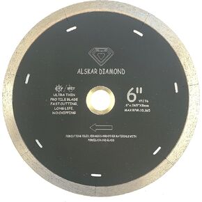 شفرة ألماسية جافة / رطبة من Alskar Diamond J-Slot مقاس 10 بوصات مع فتحات لقطع بلاط البورسلين والسيراميك (10 بوصة) in Kuwait
