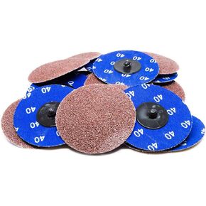 Benchmark Abrasives 3 Inch Sanding Discs Quick Change Aluminum Oxide - Sanding Discs, Drill & Die Grinder Sanding Disc - Deburring Polishing Rust Remover for Metal Paint Stripper (25 Pack), 320 Grit in Saudi Arabia