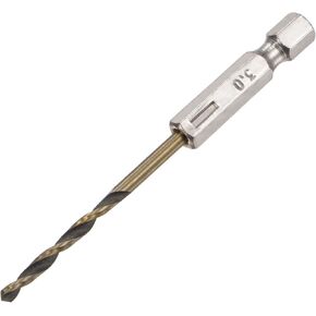 uxcell High Speed Steel Hex Shank Twist Drill Bit, 6mm Drilling Dia with 1/4 Inch Hex Shank 114mm Length
