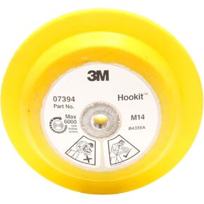 3M Hookit Disc Pad - For Hook and Loop Discs - Use With Random Orbital Sanders, Rotary Sanders, Angle Grinders - 3" x 1/2" x 5/16-24 External - 2700 in Kuwait