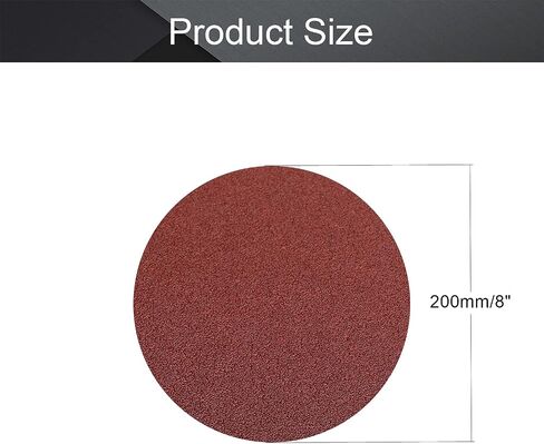 Utoolmart PSA Sanding Discs, 8-inch Self Stick Adhesive Back Sandpaper, 120 Grits No-Hole Aluminum Oxide Sanding Paper, for Random Orbital Sander, Wood, Metal Polishing, 10 Pcs in Kuwait