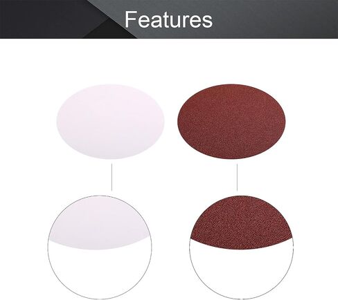 Utoolmart PSA Sanding Discs, 8-inch Self Stick Adhesive Back Sandpaper, 120 Grits No-Hole Aluminum Oxide Sanding Paper, for Random Orbital Sander, Wood, Metal Polishing, 10 Pcs in Kuwait