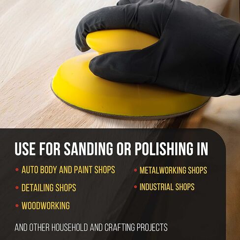 Dura-Gold Pro Series 5" Round-Shaped Hand Sanding Block Pad for Hook & Loop and PSA 5" DA Sanding Discs, 2 Pack - PSA Sandpaper Conversion Adapter Pad - Automotive Car Sand Wood Woodworking Furniture in Saudi Arabia