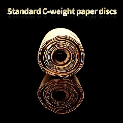 SPEEDWOX 100 Pcs 80 Grit 5 inch Round Sanding Paper Roll Sanding Disc | Adhesive Back PSA Sticky Back, No Hole Stick and Sand, For Wood, Auto Body Repair, Marine, Paint, Metal and Plastics in Saudi Arabia