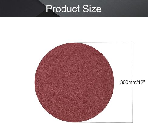 Utoolmart PSA Sanding Discs, 12-inch Self Stick Adhesive Back Sandpaper, 60 Grits No-Hole Aluminum Oxide Sanding Paper, for Random Orbital Sander, Wood, Metal Polishing, 8 Pcs in Saudi Arabia
