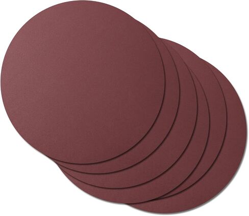 Utoolmart PSA Sanding Discs, 12-inch Self Stick Adhesive Back Sandpaper, 60 Grits No-Hole Aluminum Oxide Sanding Paper, for Random Orbital Sander, Wood, Metal Polishing, 8 Pcs in Saudi Arabia
