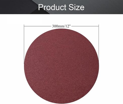 Utoolmart PSA Sanding Discs, 12-inch Self Stick Adhesive Back Sandpaper, 60 Grits No-Hole Aluminum Oxide Sanding Paper, for Random Orbital Sander, Wood, Metal Polishing, 8 Pcs in Saudi Arabia