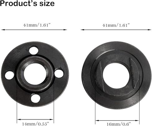 WerkWeit Grinder Angle Spanner Wrench Flange Nut Kit, 1PCS Angle Grinder Flange Wrench and 6PCS Flange Nuts, Compatible with Dewalt Bosch Black Decker Ryobi Makita(4.5" 5" 5/8-11) in Kuwait