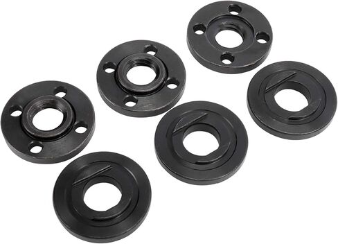 WerkWeit Grinder Angle Spanner Wrench Flange Nut Kit, 1PCS Angle Grinder Flange Wrench and 6PCS Flange Nuts, Compatible with Dewalt Bosch Black Decker Ryobi Makita(4.5" 5" 5/8-11) in Kuwait