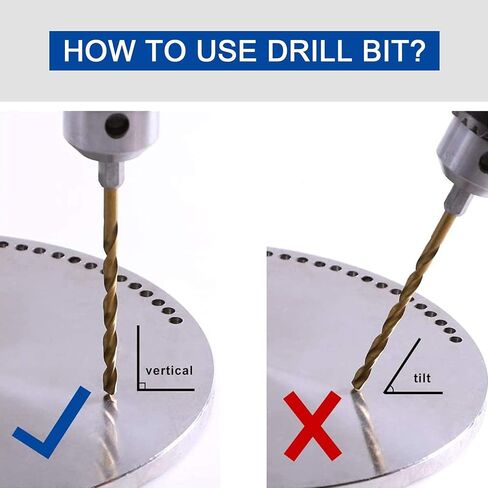 كوبالت حفر مجموعة M35 HSS 13-Pcs مجموعة جوبر حفر كيت ل الفولاذ المقاوم للصدأ، معدن صلب، حديد الزهر والخشب البلاستيك، 1/16"-1/4" in Kuwait