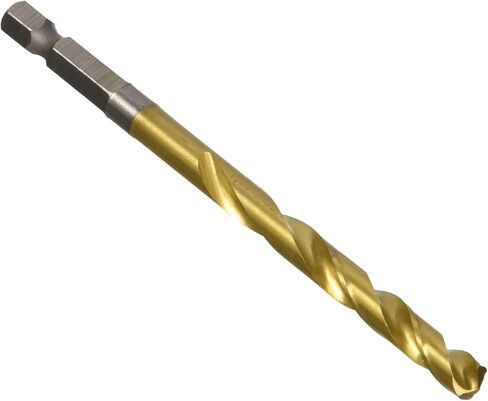 Milwaukee Electric Tool 48-89-4614 Twist Impact Drill Bit, 17/64" Diameter x 4-1/4" L, 2-1/2", 1/4" Hex Shank, 135 Degree, Titanium in Saudi Arabia