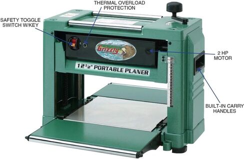 Grizzly Industrial G0505 - 12-1/2" 2 HP Benchtop Planer in Kuwait