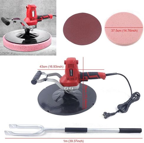 850W 110V Electric Concrete Cement Mortar Trowel, 1-6 Gear Adjustment, Wall Smoothing Polishing Machine, Electric Plaster Mortar Cement Putty Trowel in Saudi Arabia