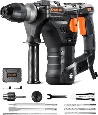 انجيندوت مثقاب مطرقي دوار اس دي اس-بلس 1-1/4 انش، 12.5 امبير 4350 لفة في الدقيقة 900 دورة في الدقيقة 4 اوضاع 7 جول شديد التحمل مع قابض امان - TRH01A in Kuwait