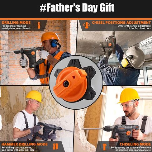 انجيندوت مثقاب مطرقي دوار اس دي اس-بلس 1-1/4 انش، 12.5 امبير 4350 لفة في الدقيقة 900 دورة في الدقيقة 4 اوضاع 7 جول شديد التحمل مع قابض امان - TRH01A in Kuwait