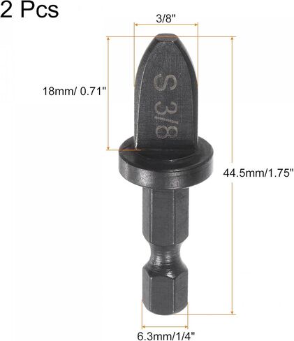 uxcell 5/8" Swaging Tool Drill 1/4" Hex Handle Repairing Flaring Tool for Air Conditioning Copper Aluminum Pipe 2Pcs in Saudi Arabia