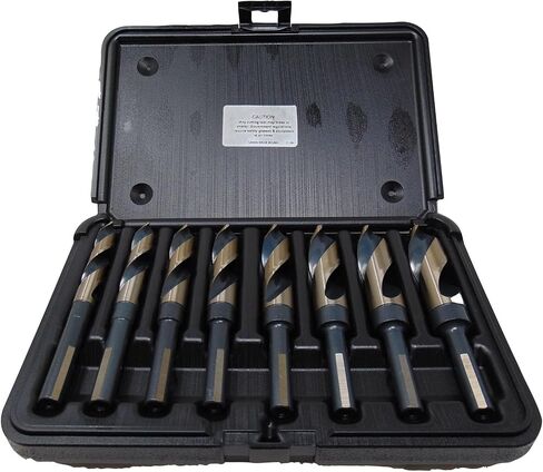 Norseman من Viking Drill and Tool 26473 8 قطع 9/16 بوصة إلى 1 بوصة. دوامة شديدة التحمل باللونين الأسود والذهبي 1/2 بوصة. مجموعة شانك in Saudi Arabia