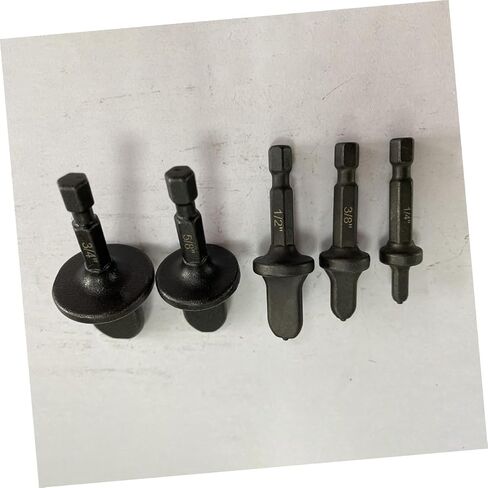 WOONEKY 6pcs Hex Shank Expander Pro Tools Hex Shank Drill Bit Set Hex Shank Drill Bits Tubing Swaging Tool Manual Copper Pipe Swage Tool Copper Pipe Flaring Tools Steel Tube Expander Tube in Saudi Arabia