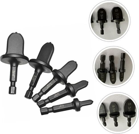 WOONEKY 6pcs Hex Shank Expander Pro Tools Hex Shank Drill Bit Set Hex Shank Drill Bits Tubing Swaging Tool Manual Copper Pipe Swage Tool Copper Pipe Flaring Tools Steel Tube Expander Tube in Saudi Arabia