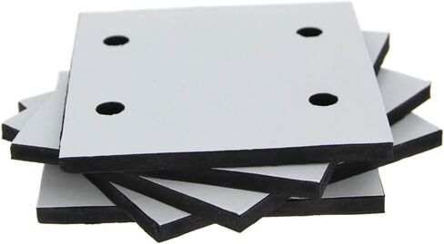 Utoolmart 4 Pcs Rectangle Rubber Replacement Sander Back Mat for Makita 9043 Sander Machine in Saudi Arabia