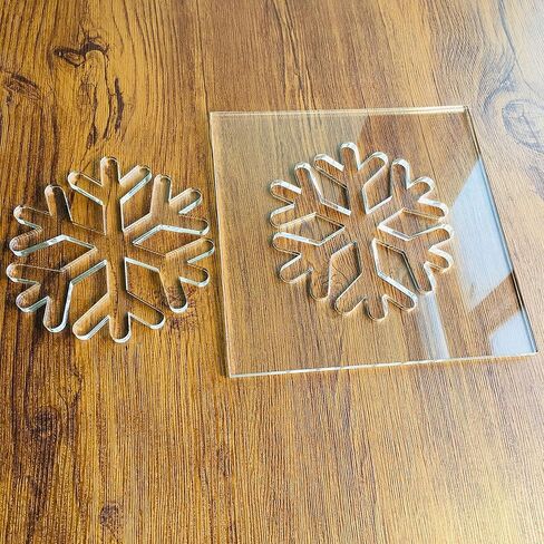 قالب ندفة الثلج، قالب أكريليك شفاف، قالب جهاز توجيه النجارة in Kuwait