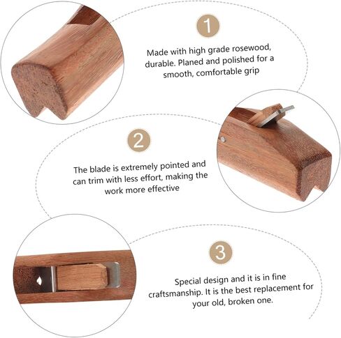 OSALADI Mini Mahogany Angle Planer Shavemate Mini Wood Plane Wood Router Tool الخشب المسوي اليد لأعمال النجارة المسوي سمك النجارة المسطحات الخشبية مجموعة أدوات اليد الخشبية in Kuwait