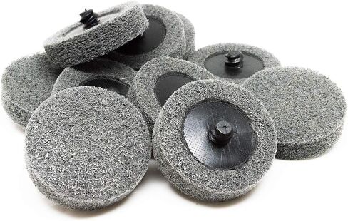 Benchmark Abrasives 2 Inch Sanding Discs Quick Change Aluminum Oxide Surface Preparation Wheels Polishing Wheel for Drill, Die Grinder Sanding Disc Paint Stripper & Removal - (10 Pack), Maroon - Fine in Saudi Arabia
