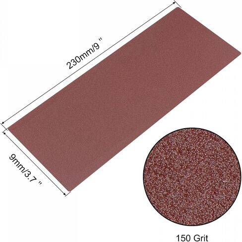 uxcell 20 Pcs 40 Grit Sandpapers 9" x 3.7" Aluminum Oxide Sanding Sheets Hand Sander Papers for Wood Furniture Finishing in Kuwait