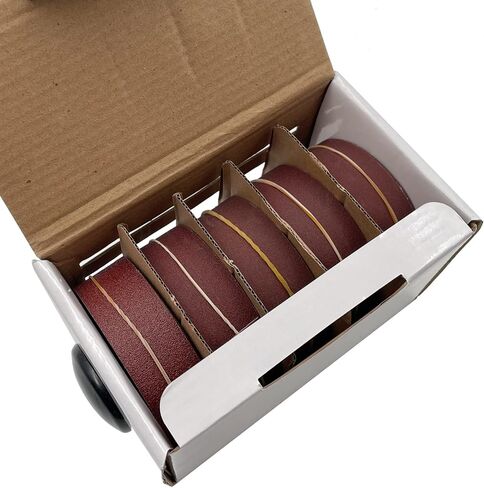 LYFJXX Emery Cloth Roll, 5 Grits Abrasive Sand Paper Set, 150 240 320 400 600 Grit Sandpaper Rolls for Wood Metal Polishing with Dispenser, Each Roll (6M) in Saudi Arabia