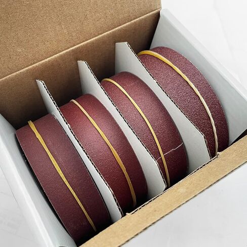 LYFJXX Emery Cloth Roll, 5 Grits Abrasive Sand Paper Set, 150 240 320 400 600 Grit Sandpaper Rolls for Wood Metal Polishing with Dispenser, Each Roll (6M) in Saudi Arabia