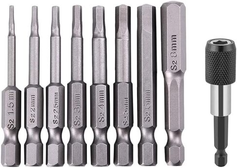Allen Wrench Drill Bits Allen Key Bit Set Hex Head Bits for Drills + Locking Quick Change Bit Holder in Saudi Arabia