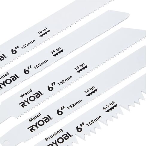Ryobi RAK06RB Reciprocating Saw Blade Set, 6 Piece in Saudi Arabia