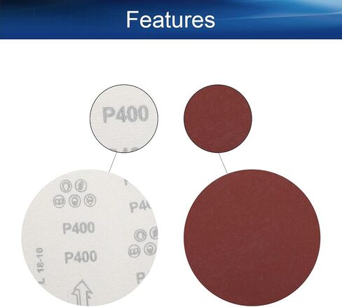 Auniwaig 10Pcs 7 Inch NO-Hole Loop Sanding Disc 80 Grit Silicon Carbide Round Flocking Sandpaper Random Orbital Sander Paper in Saudi Arabia