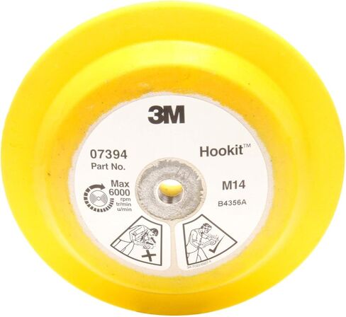 Cubitron II 3M Hookit Disc Pad - For Hook and Loop Discs - Use With Random Orbital Sanders, Rotary Sanders, Angle Grinders - 3" x 1/2" x 5/16-24 External - 2700 in Saudi Arabia