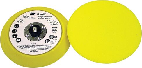 Cubitron II 3M Hookit Disc Pad - For Hook and Loop Discs - Use With Random Orbital Sanders, Rotary Sanders, Angle Grinders - 3" x 1/2" x 5/16-24 External - 2700 in Saudi Arabia
