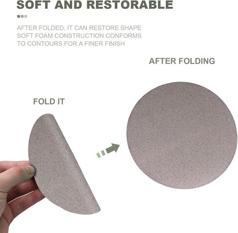 قرص صنفرة إسفنجي مقاس 5 بوصات 12 قطعة، مادة كاشطة سيراميك جافة ورطبة 5000 حبيبة ورق صنفرة ناعم، خطاف وحلقة مرنة ناعمة لأداة الصنفرة المدارية لإصلاح خدوش طلاء السيارات وتلميعها، 12 قطعة in Kuwait