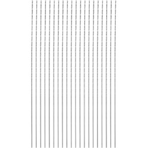 HARFINGTON 20pcs Extra Long Drill Bits, 0.5mm HSS Drill Bit with High Speed Steel Straight Shank 100mm Length for Metal Woodwork Plastic Aluminum Alloy