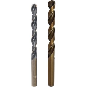 uxcell Drill Bit Set, 7mm 9mm Titanium Nitride Coated Cobalt High Speed Steel Straight Round Shank Drilling Cutter for Stainless Steel Alloy 2pcs in Kuwait